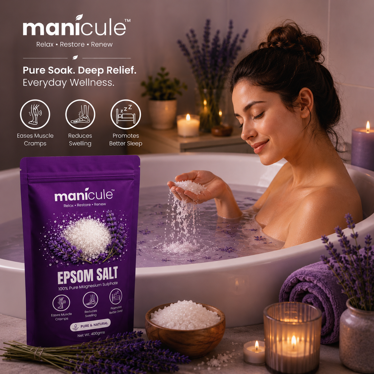 Manicule Epsom Salt